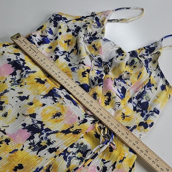 LULU'S HIGH SLIT FLORAL LINED STRAPPY Berryessa MAXI DRESS L LARGE - Picture 5 of 12